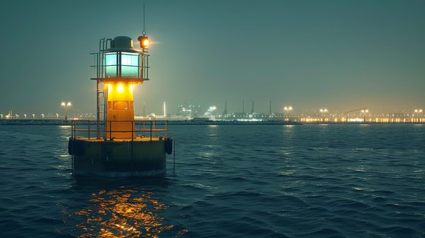Sécurité maritime : feux pour bouée à Dubaï